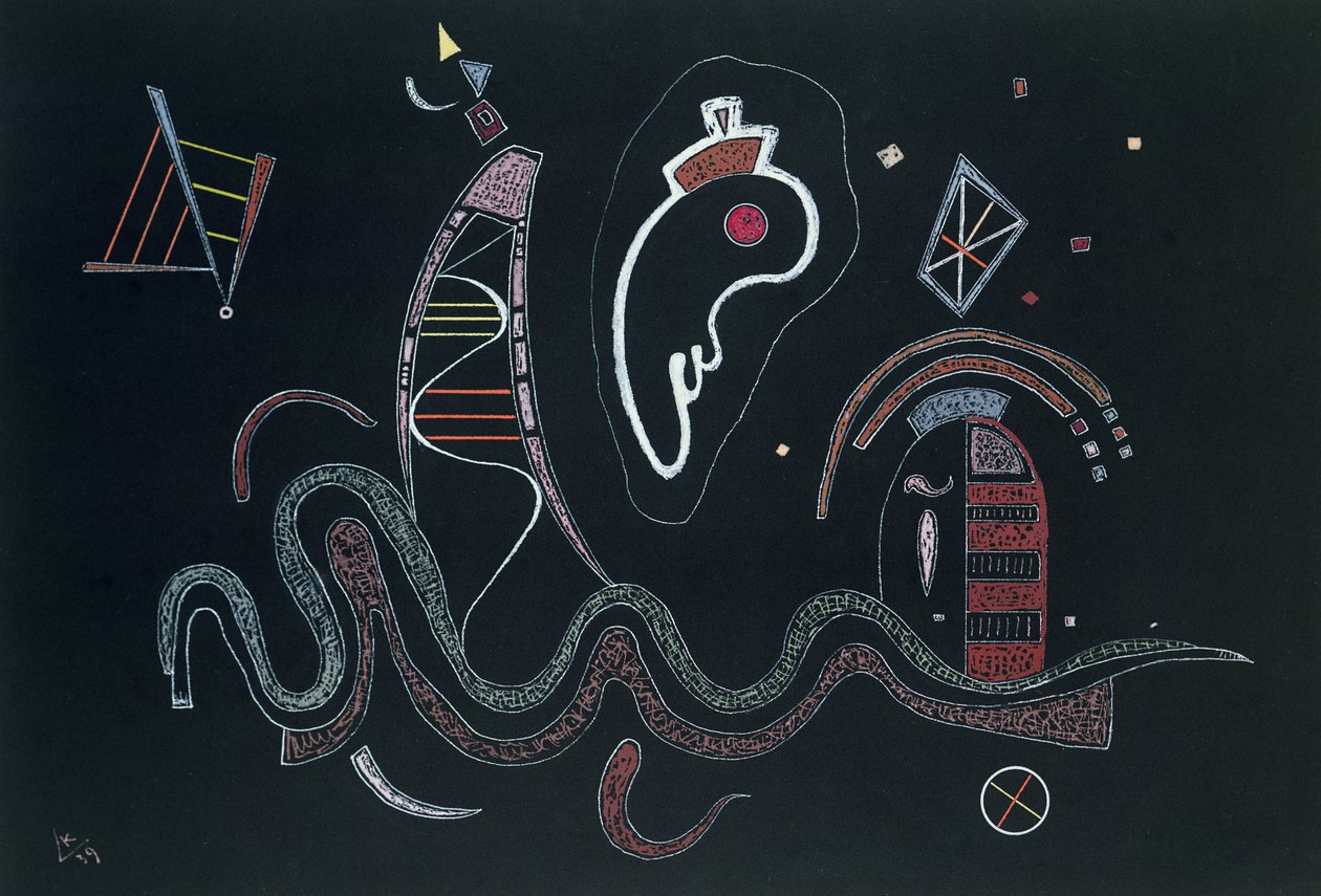 Az Entourage, 1939 alkotó: Wassily Kandinsky