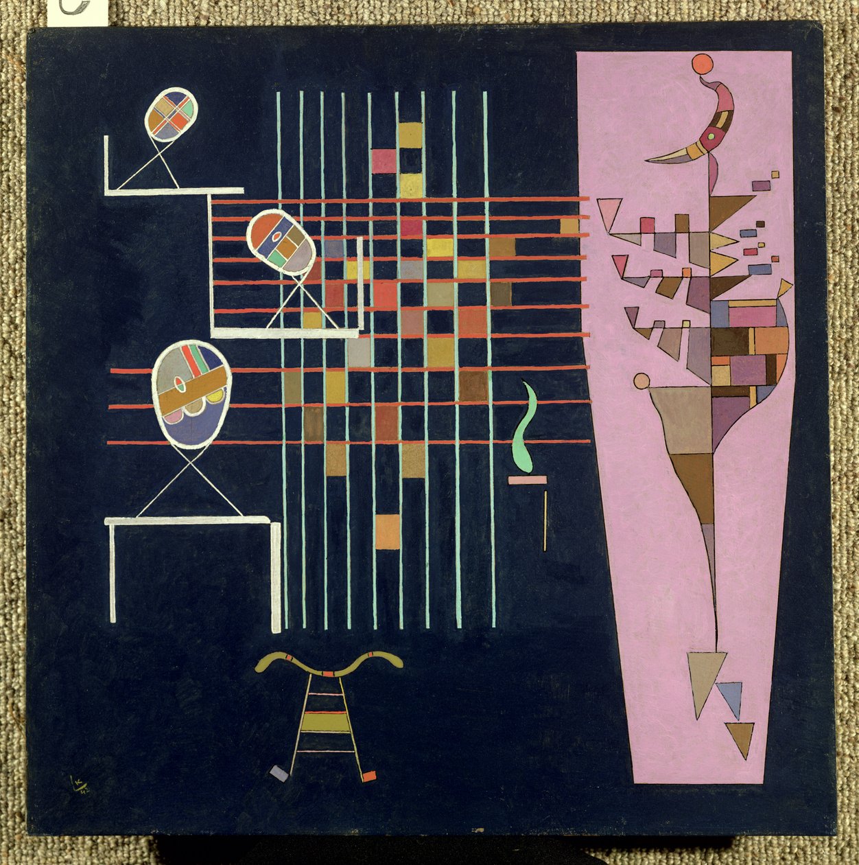 A három ovális, 1942 alkotó: Wassily Kandinsky