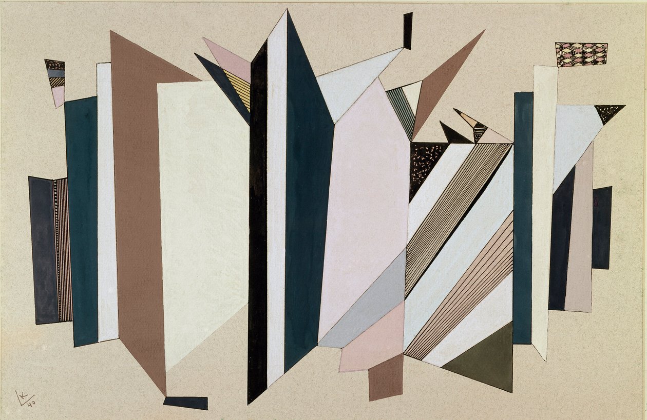 Vaszilij Kandinszkij festménye cím nélkül alkotó: Wassily Kandinsky