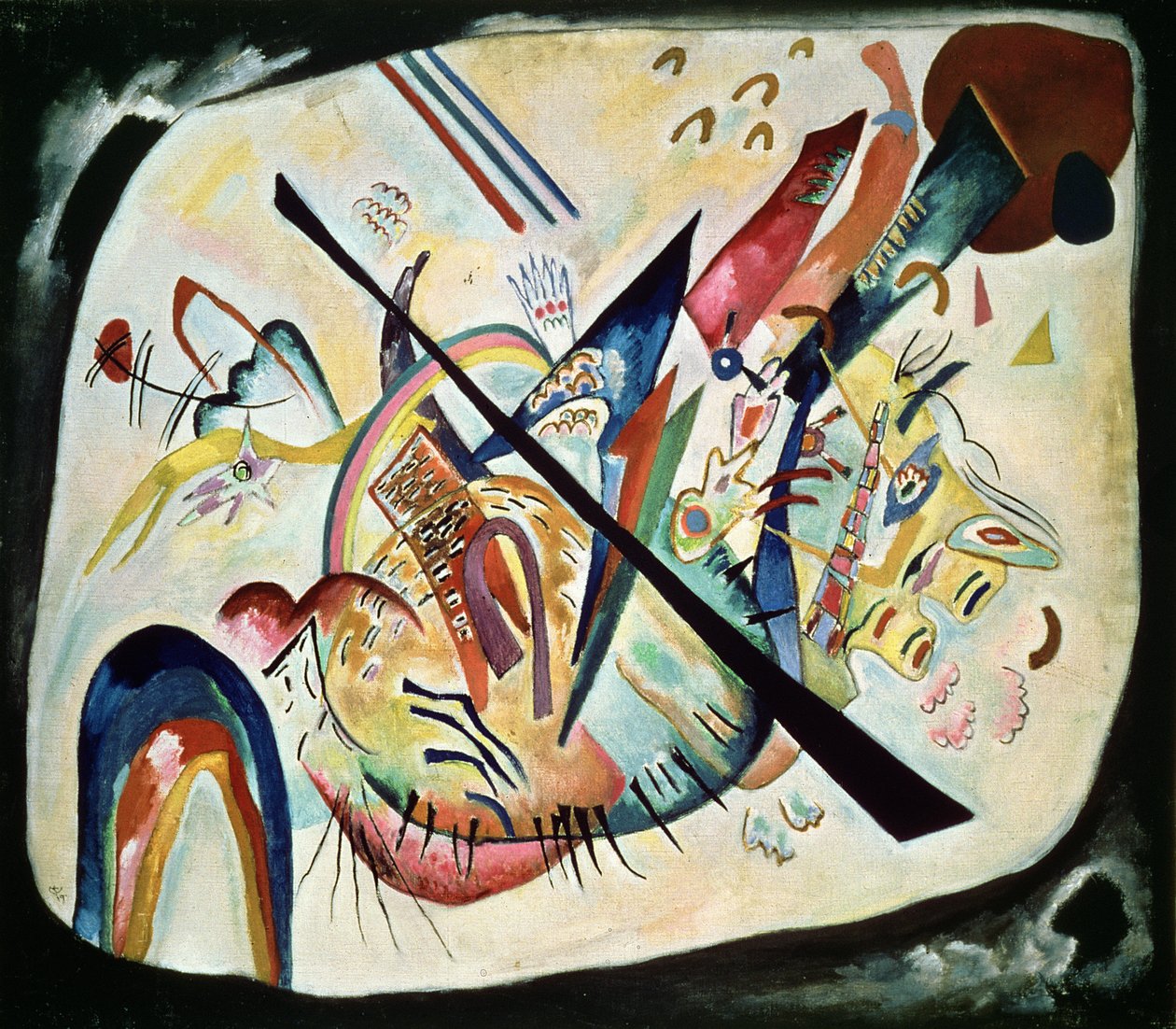 Fehér ovális, 1919 alkotó: Wassily Kandinsky