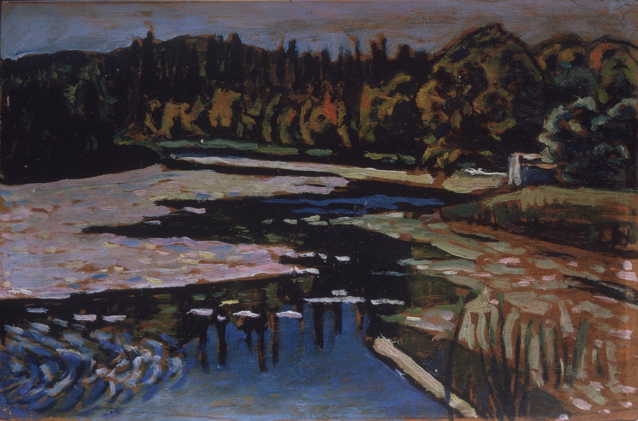 Egy folyó ősszel alkotó: Wassily Kandinsky