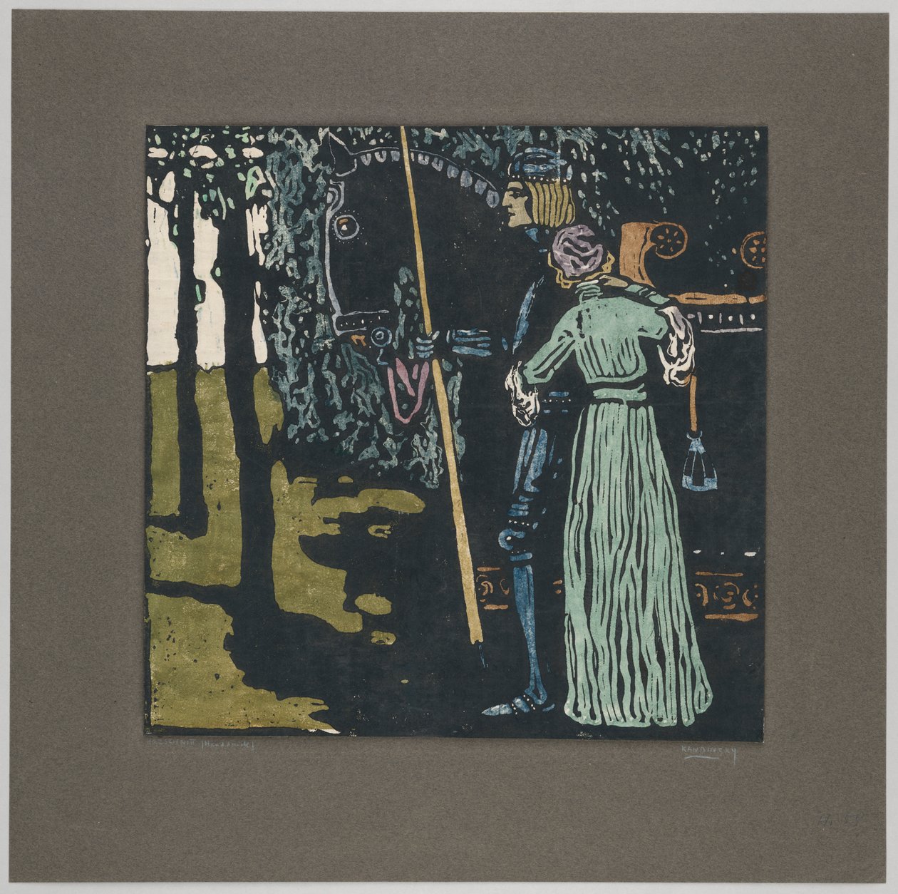 Búcsú (második állapot) alkotó: Wassily Kandinsky