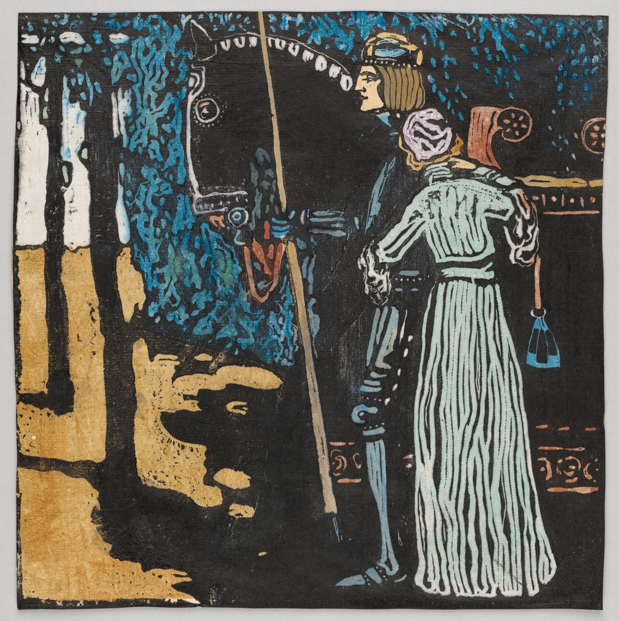 Búcsú (lásd: GMS 204) alkotó: Wassily Kandinsky