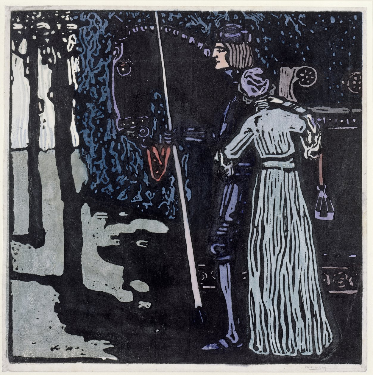 Búcsú - nagy változat alkotó: Wassily Kandinsky
