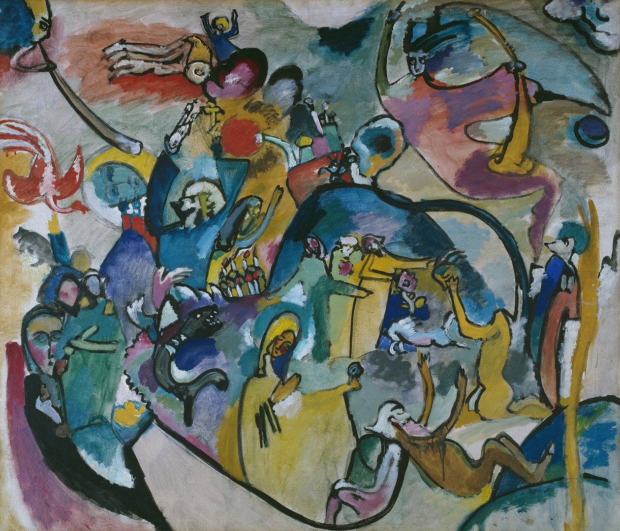 Mindenszentek II., 1911. alkotó: Wassily Kandinsky