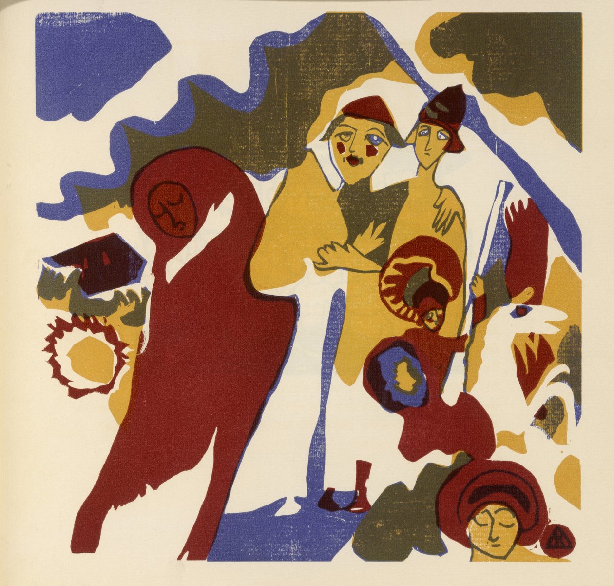 Allerheiligen (Blatt 46 aus: "Klänge") alkotó: Wassily Kandinsky