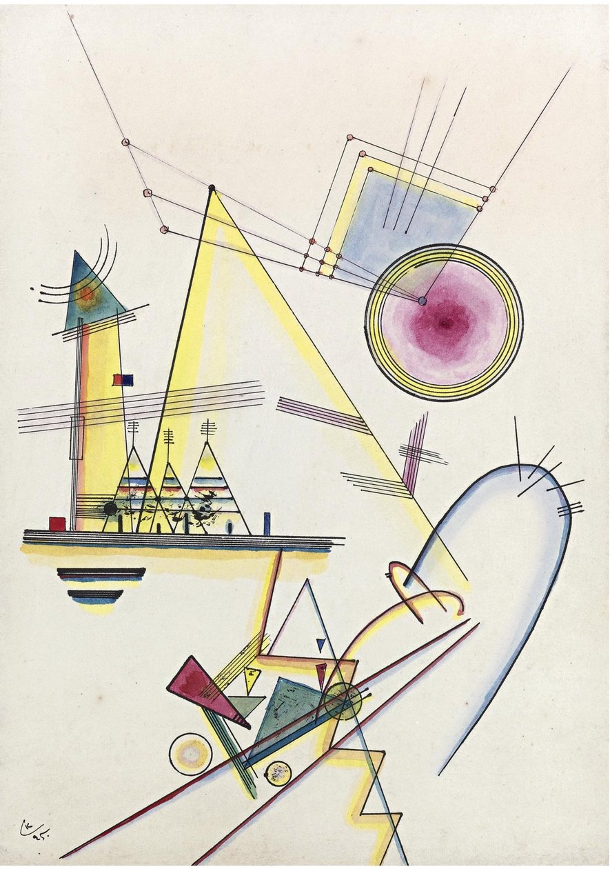"" Finom teknős "" (Delicate Soul) festői nap Vaszilij Kandinszkij (más néven Wassily Kandinsky alkotó: Wassily Kandinsky