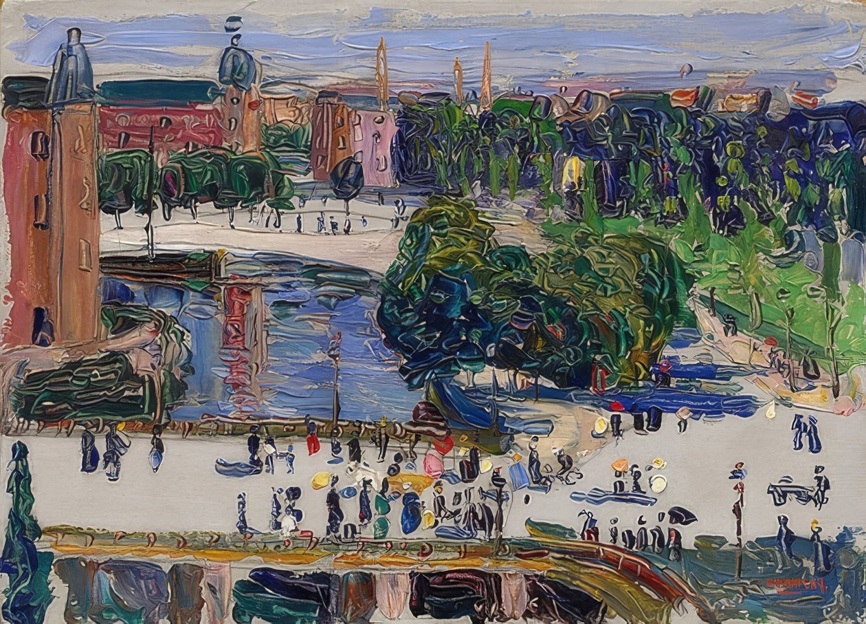 Amszterdam - kilátás az ablakból. 1904 alkotó: Wassily Kandinsky