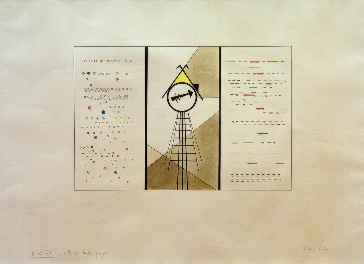 Képek egy kiállításon, XV. kép: A Baba-Yaga kunyhója alkotó: Wassily Kandinsky
