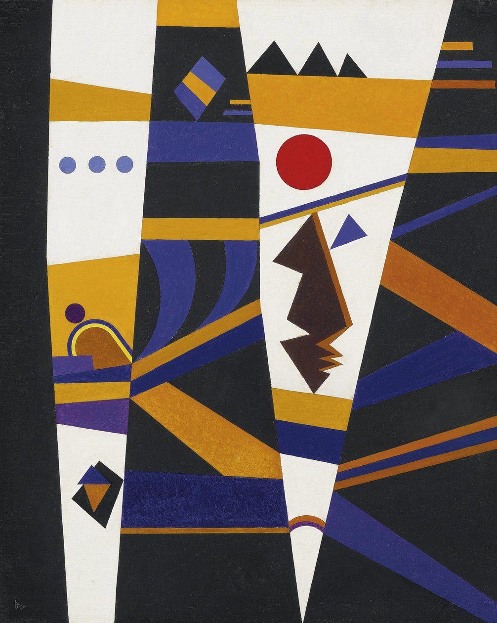 Binding par Kandinsky, Vaszilij Vasziljevics (1866-1944). Olaj, vászon, mérete: 70x60 alkotó: Wassily Kandinsky