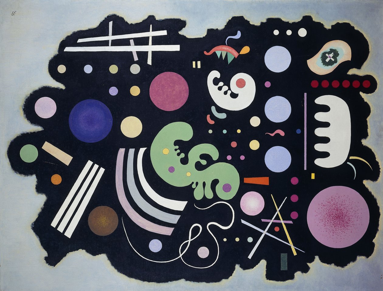 Fekete Patchwork; Noir Bigarre alkotó: Wassily Kandinsky