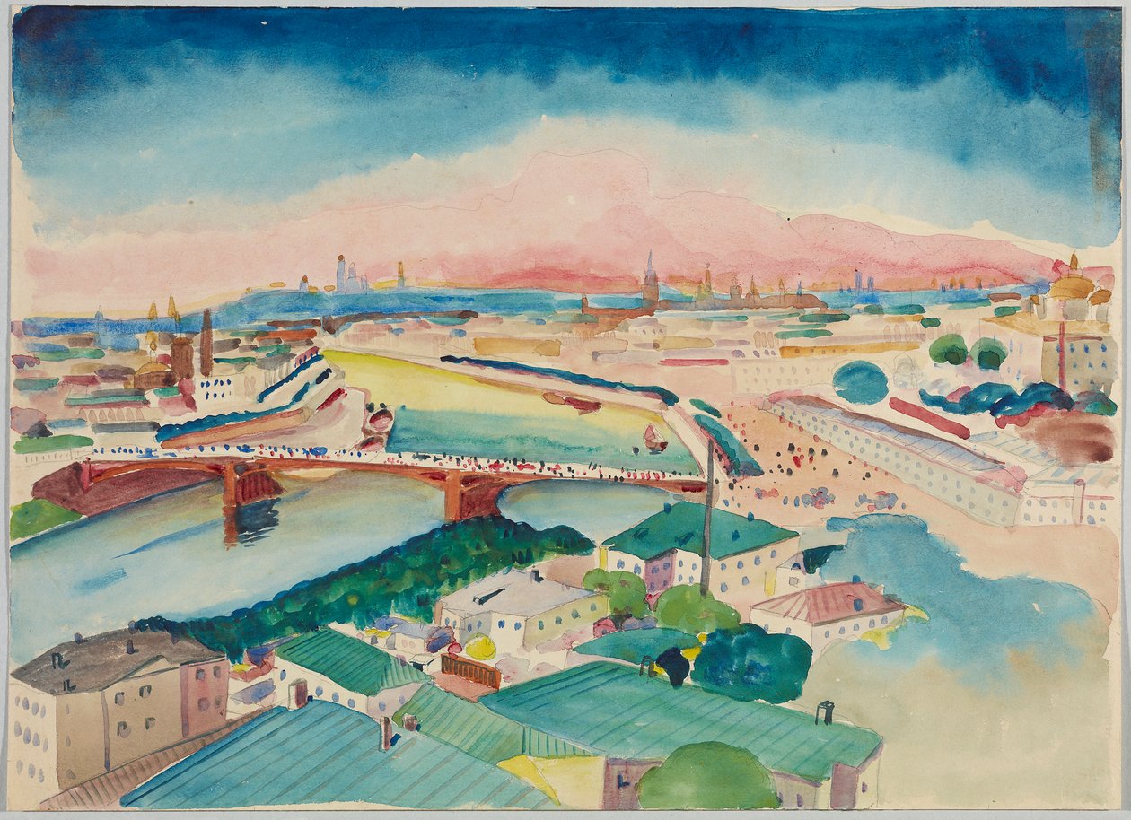 Kilátás Moszkvára alkotó: Wassily Kandinsky