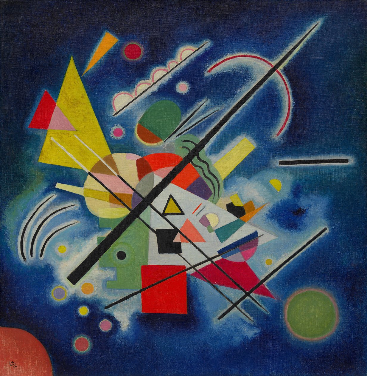 Kék festmény alkotó: Wassily Kandinsky