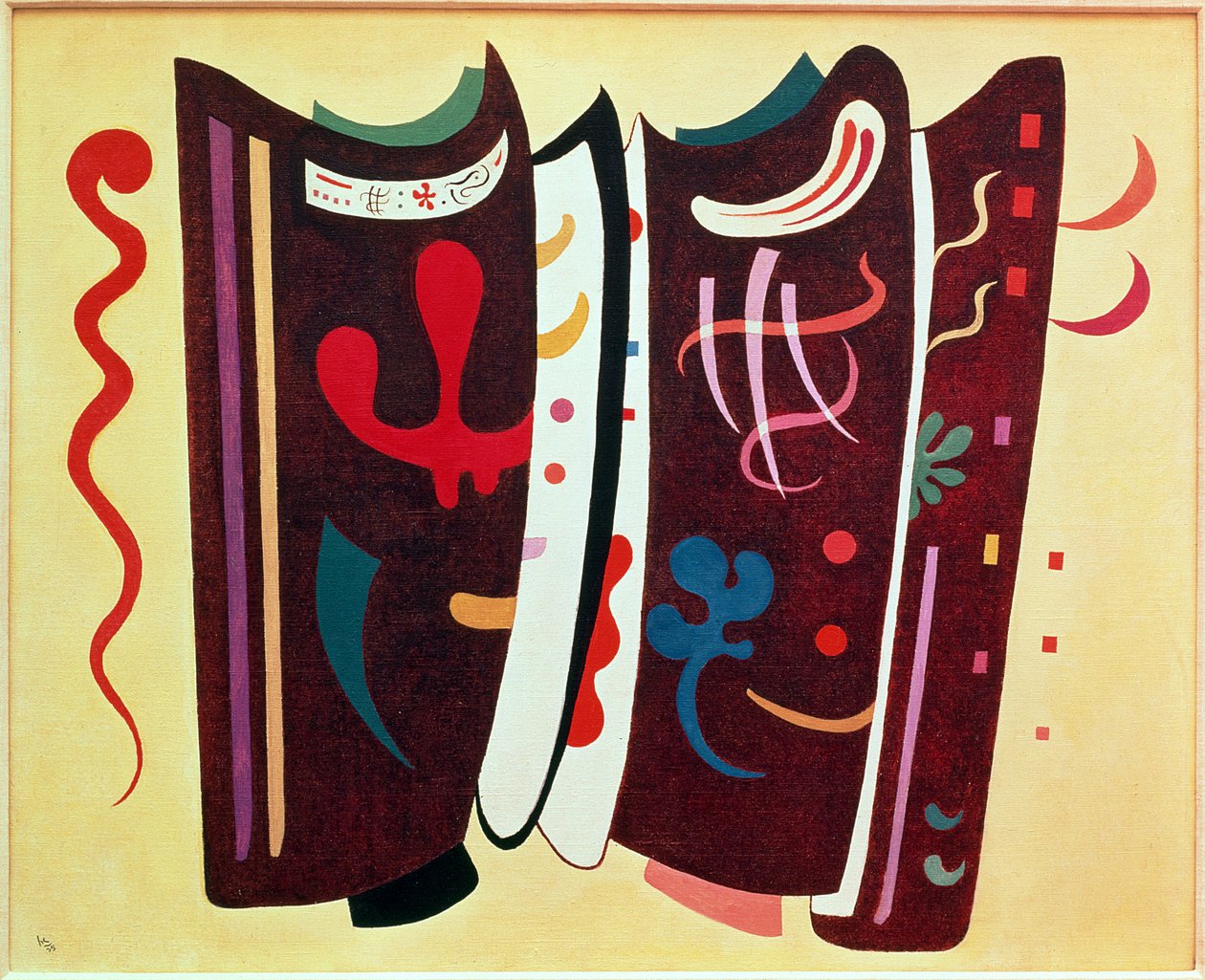 Barna, kiegészítéssel alkotó: Wassily Kandinsky