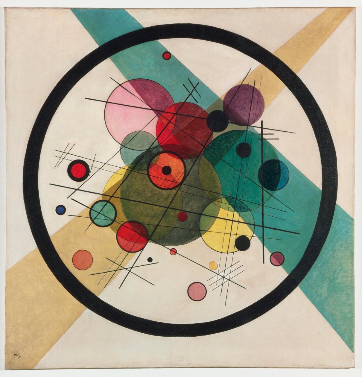 Körök egy körben, 1923. alkotó: Wassily Kandinsky
