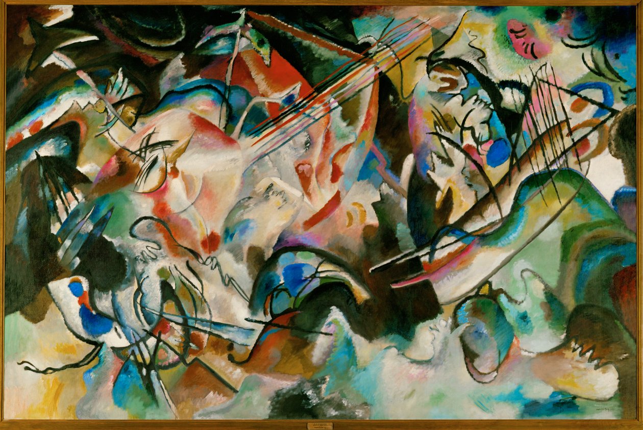 6. számú kompozíció (olaj, vászon) alkotó: Wassily Kandinsky