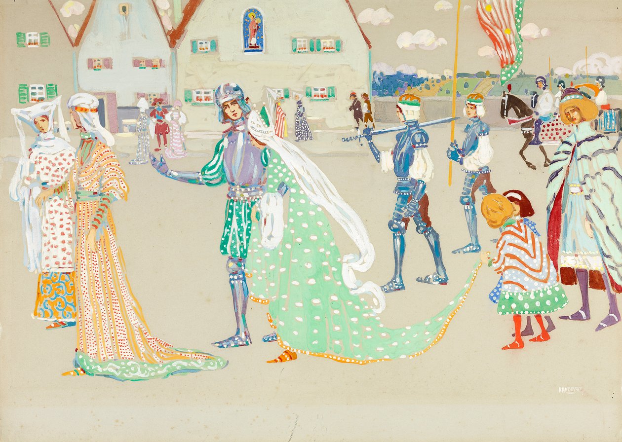 A fiatal pár alkotó: Wassily Kandinsky