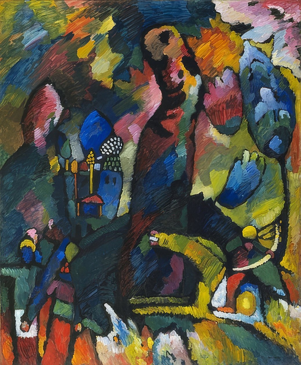Az íjász. 1909 alkotó: Wassily Kandinsky