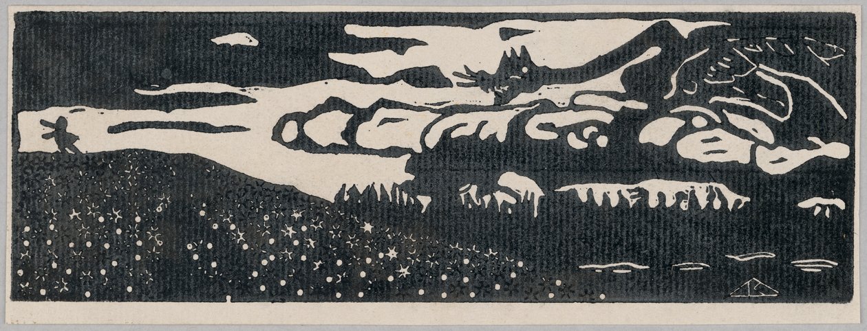 A sárkány (második állapot) alkotó: Wassily Kandinsky