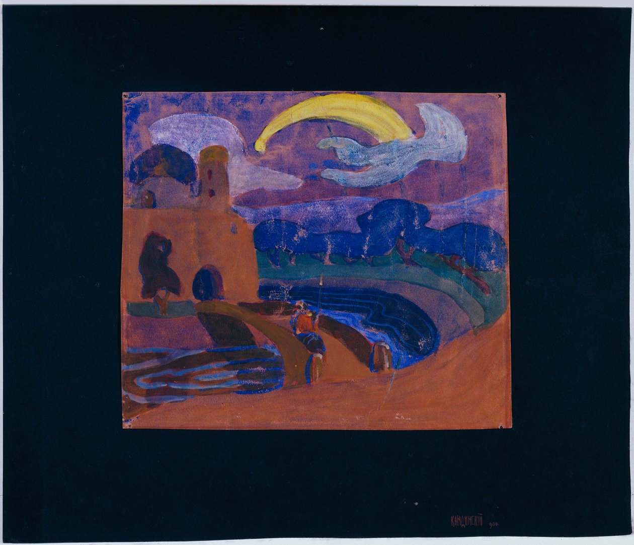 A üstökös (Éjszakai lovas) alkotó: Wassily Kandinsky