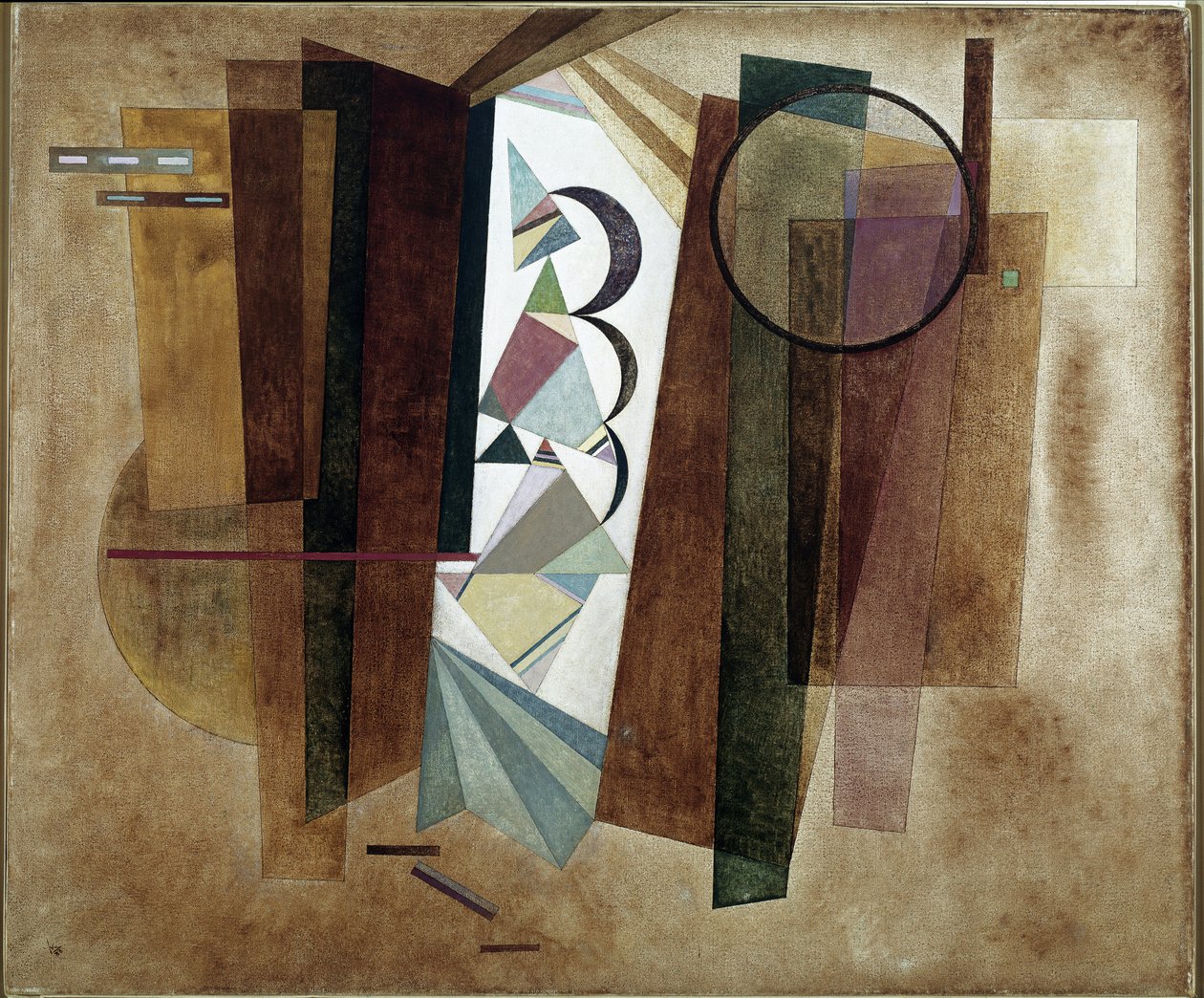 Fejlődés a barnában - festészet alkotó: Wassily Kandinsky