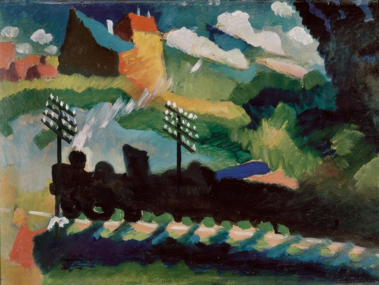 Vasút Murnau közelében alkotó: Wassily Kandinsky
