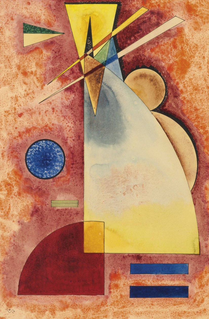 "" Entrelasiment "" (Iniendander) Aquarelle Day Vaszilij Kandinszkij (a Vaszilij Kandinszkij alkotó: Wassily Kandinsky