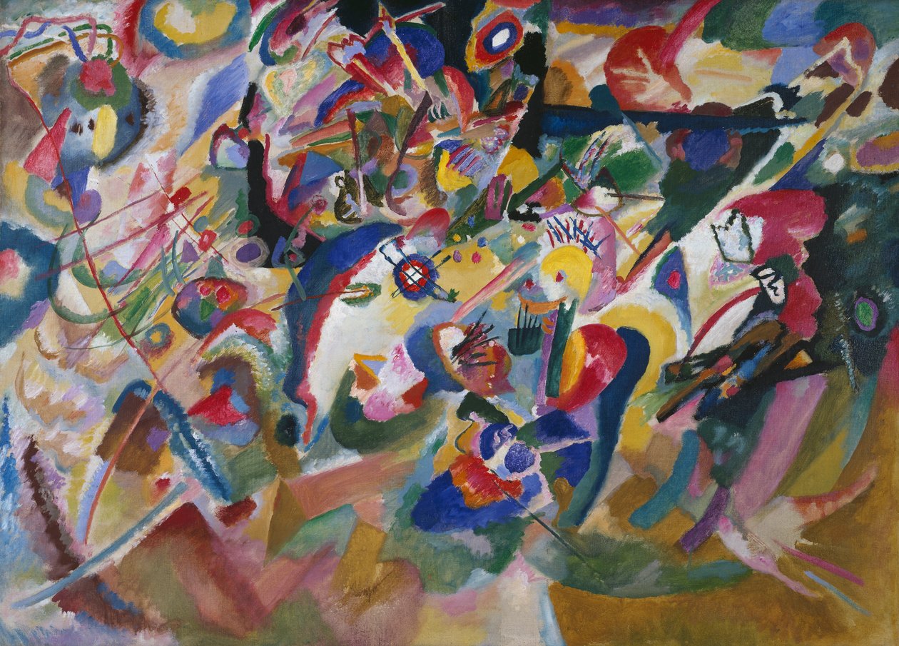 3. vázlat a „VII. kompozícióhoz” alkotó: Wassily Kandinsky