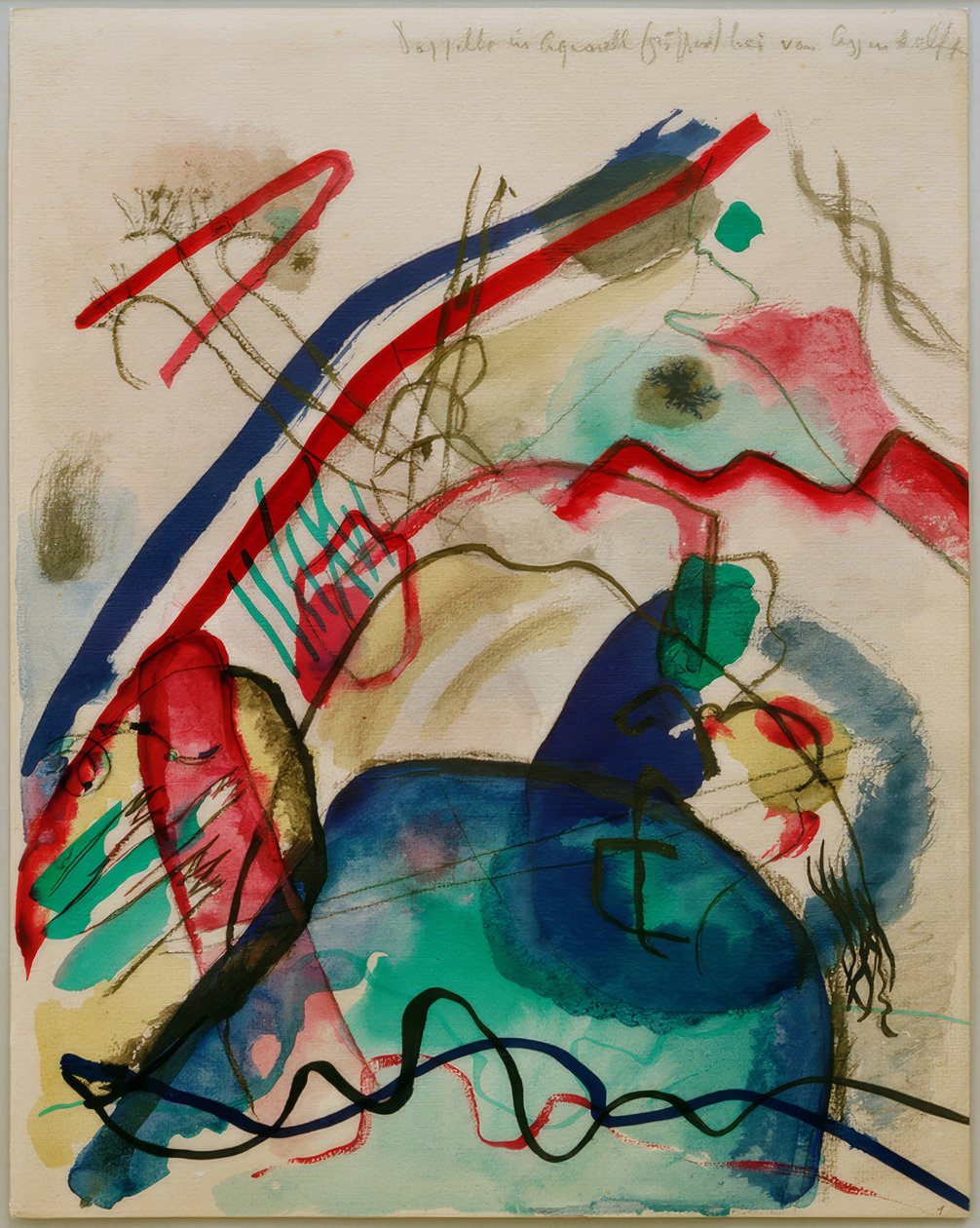Képtervezés fehér szegéllyel alkotó: Wassily Kandinsky