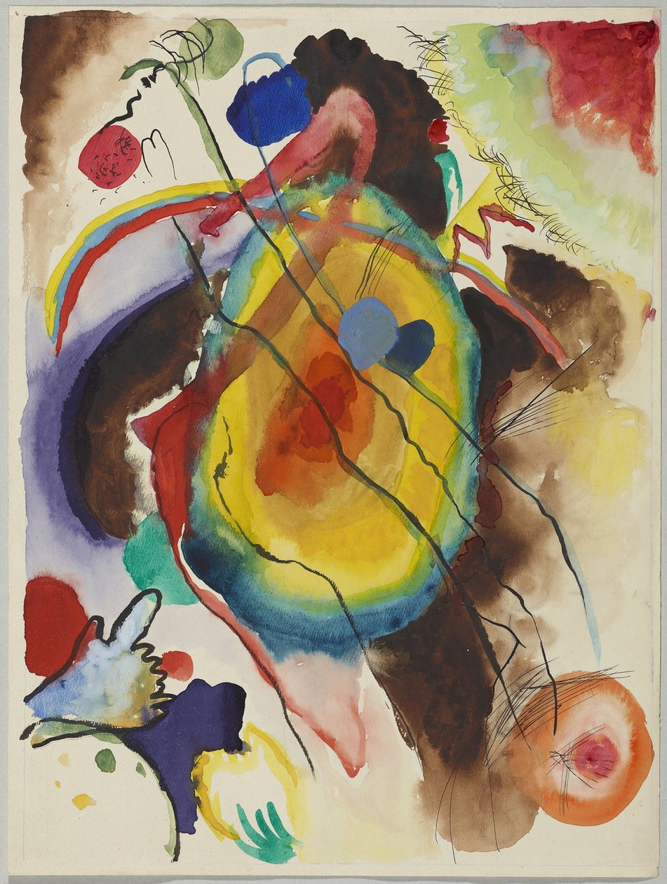 Edwin R. Campbell falfestményének tervezése alkotó: Wassily Kandinsky