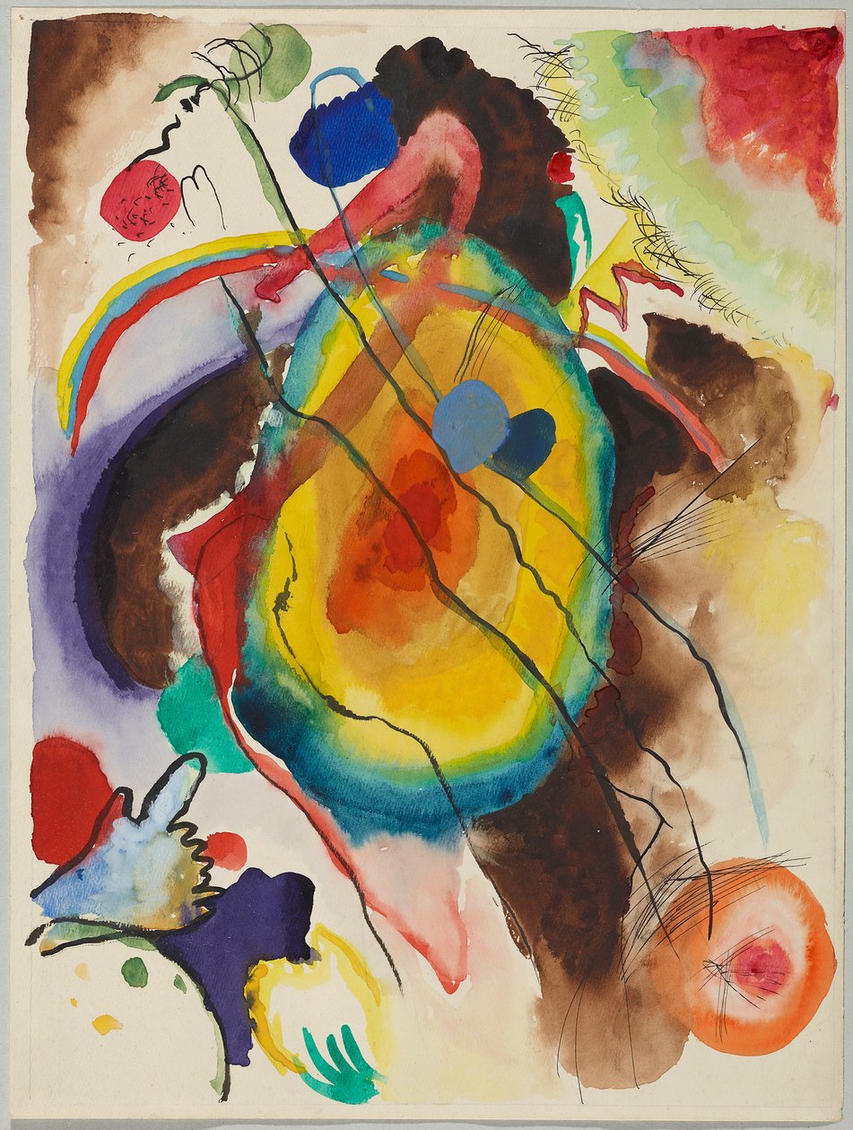 Falfestmény-terv Edwin R. Campbell számára alkotó: Wassily Kandinsky