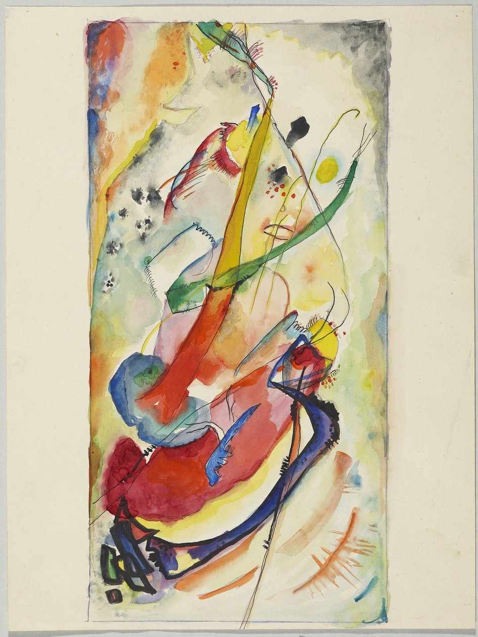 Tervezet Edwin R. Campbell 1. falfestményéhez alkotó: Wassily Kandinsky