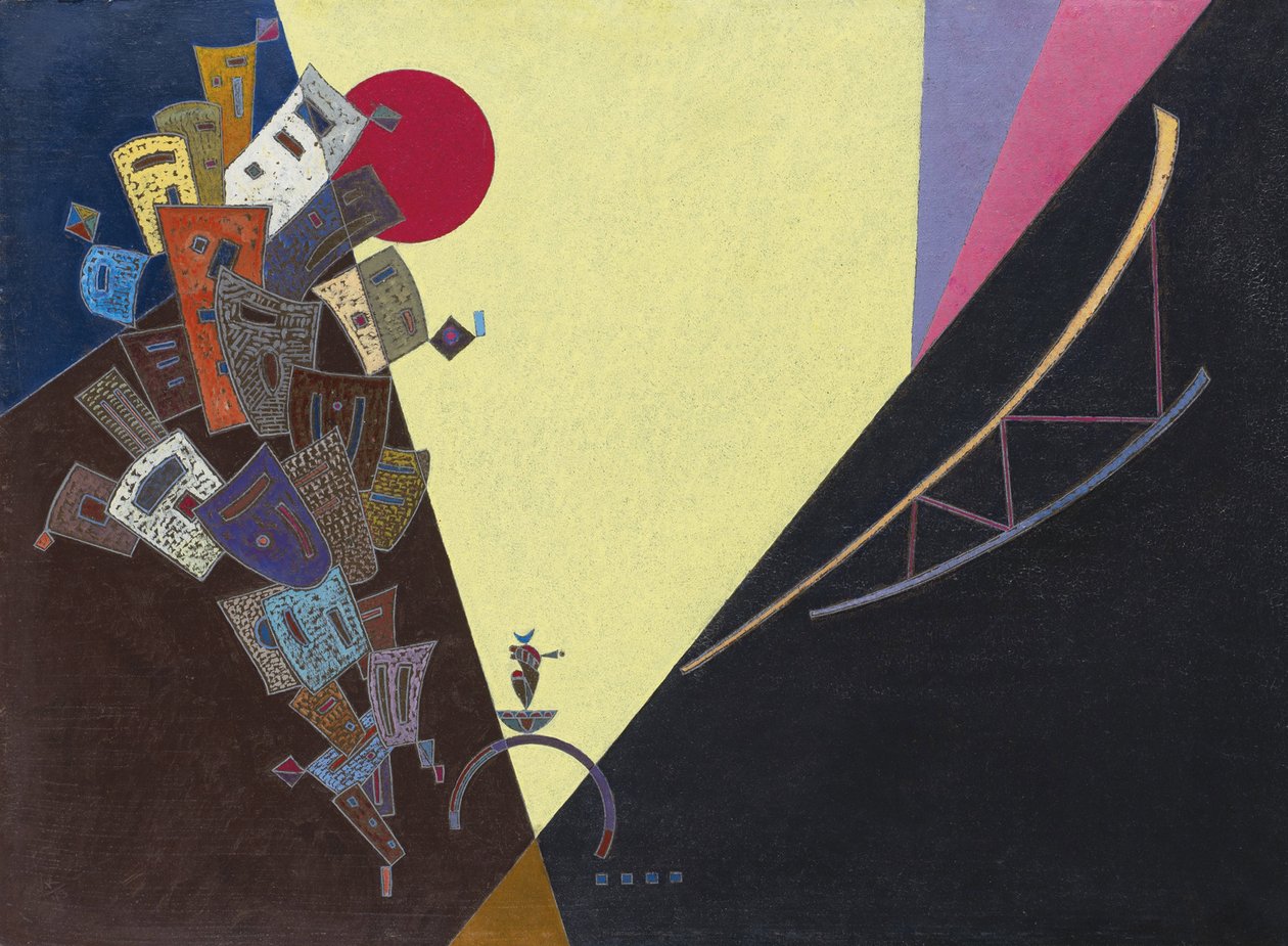 „Epanouissement” Vaszilij Kandinszkij (vagy Wassily Kandinski vagy Kandinskij) festménye alkotó: Wassily Kandinsky