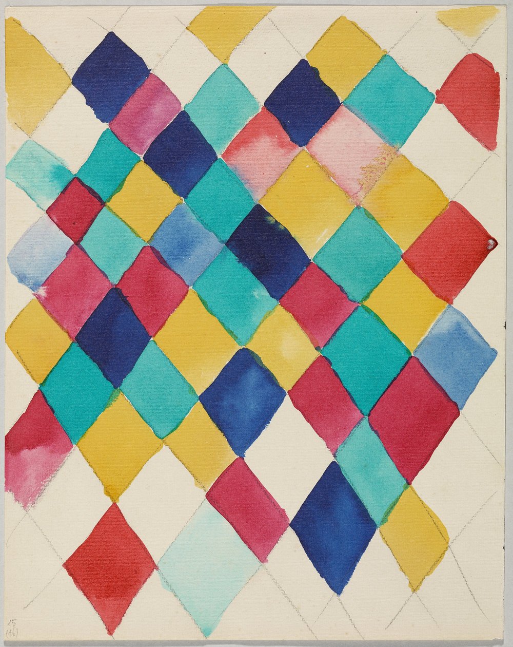 Színtanulmány rombuszokkal alkotó: Wassily Kandinsky