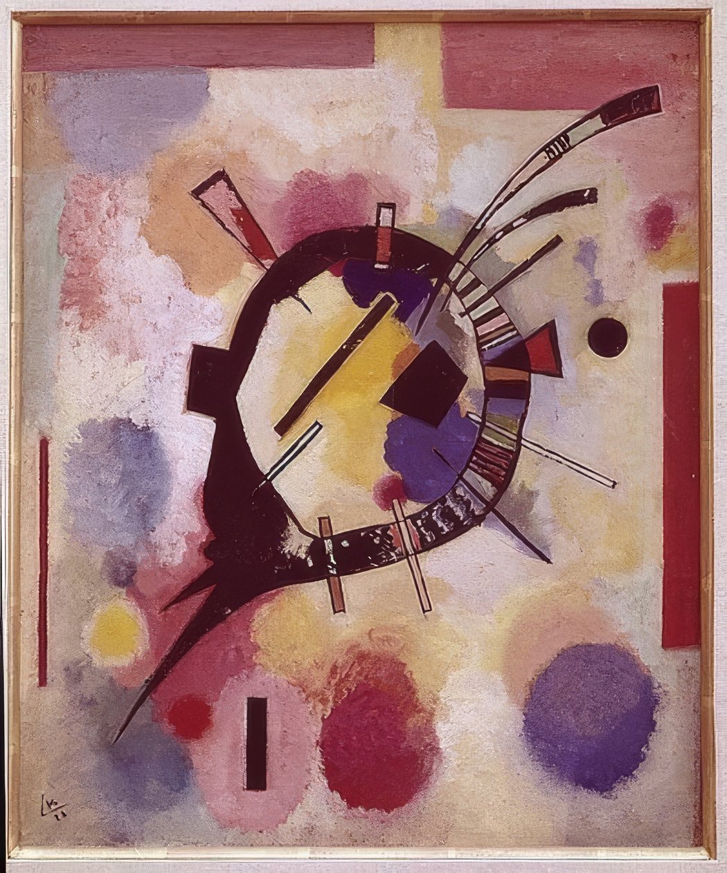 Sárga középpont. 1926 alkotó: Wassily Kandinsky