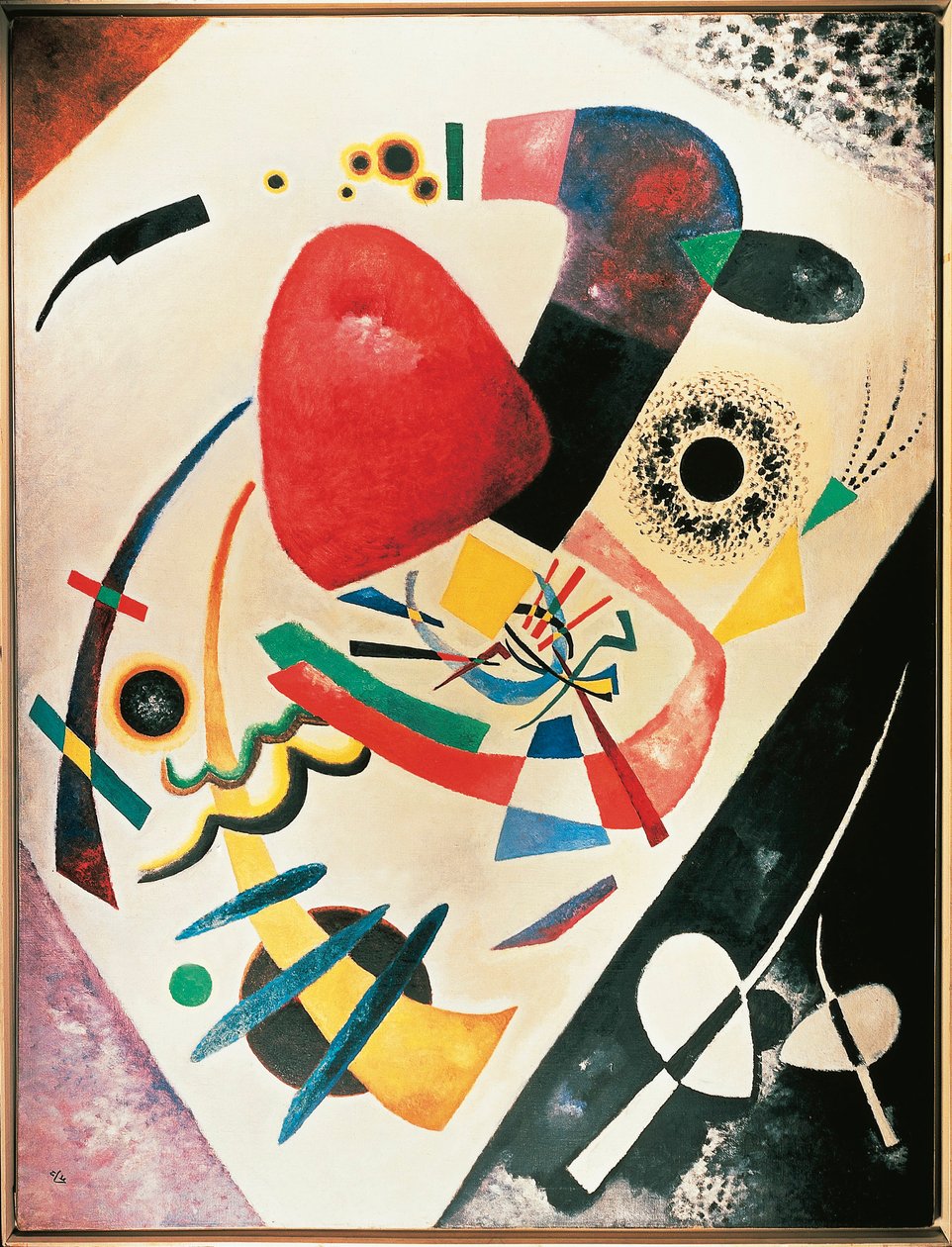 Németország, München, Red Spot alkotó: Wassily Kandinsky