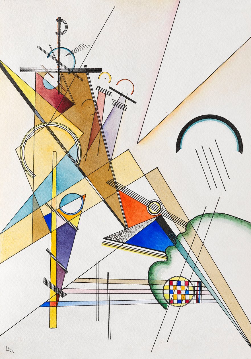 Szövet, 1923. alkotó: Wassily Kandinsky