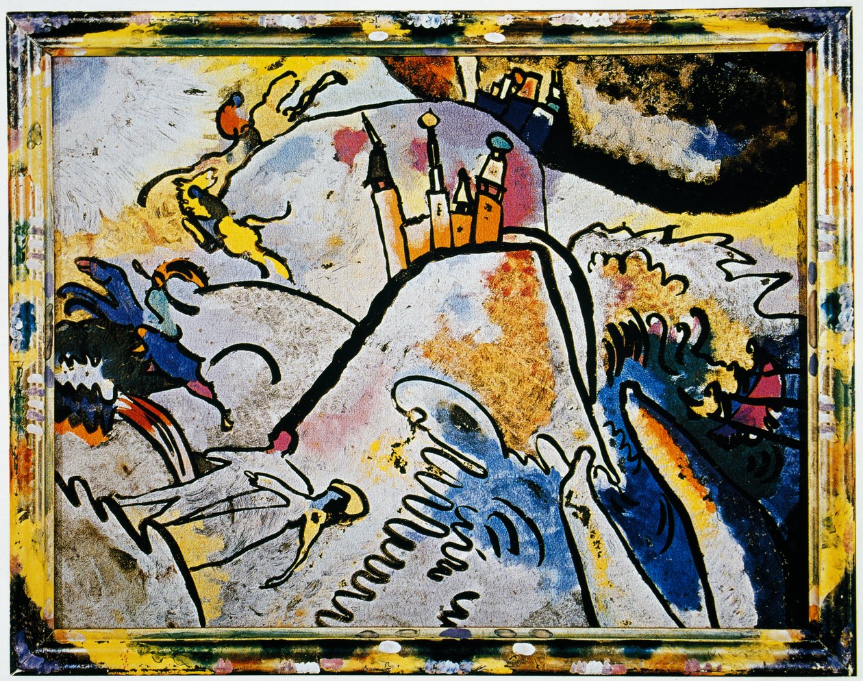 Üvegfestés a Nappal (Apró örömök) alkotó: Wassily Kandinsky