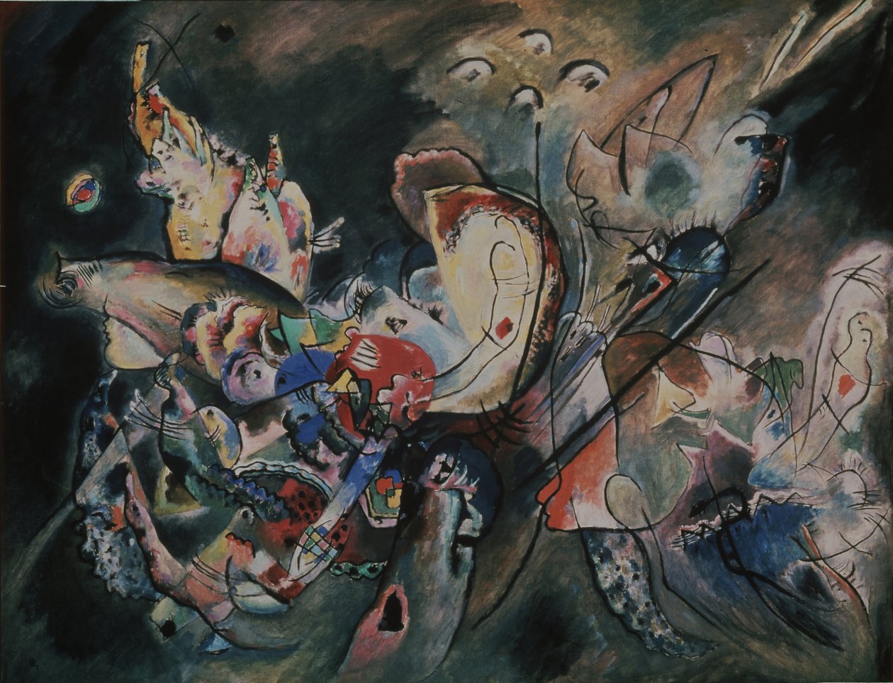 Komor. Összetétel Nr. 221, 1917 alkotó: Wassily Kandinsky