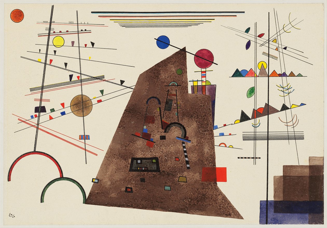Heavy Between Light; Nehéz a fények között alkotó: Wassily Kandinsky