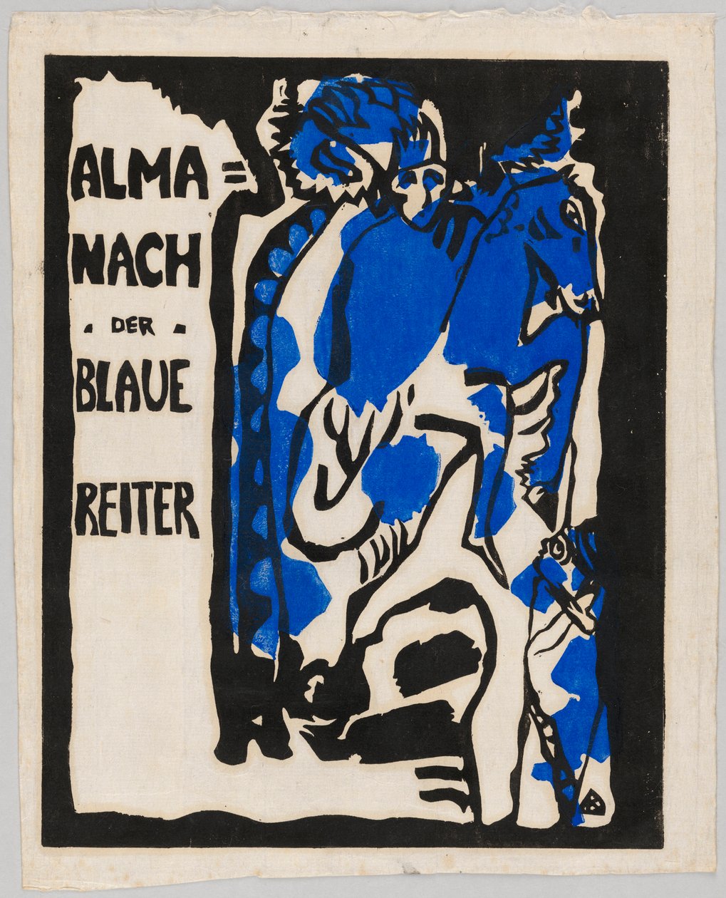 Holzschnitt für den Almanach "Der Blaue Reiter" alkotó: Wassily Kandinsky