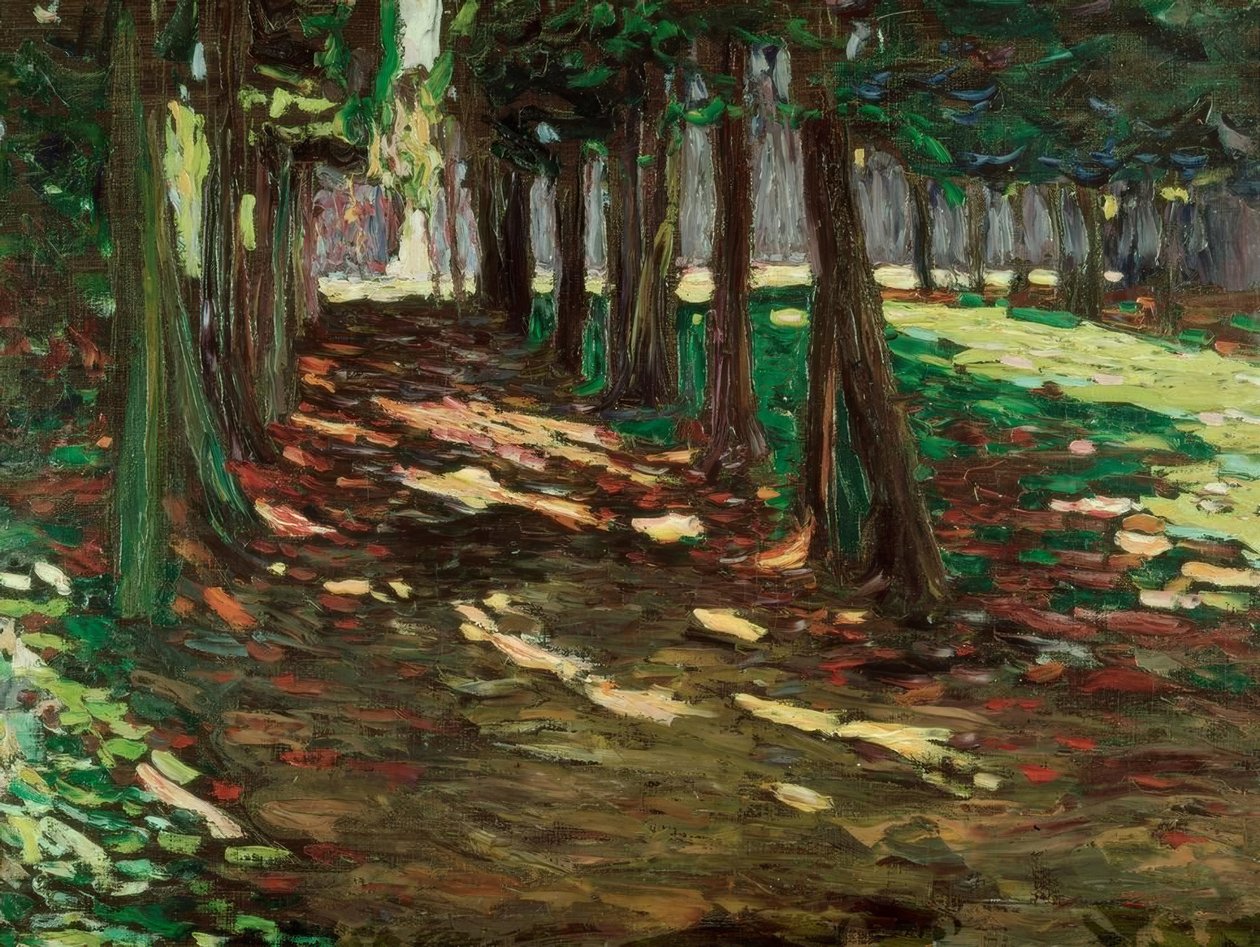 A Saint Cloud parkjában alkotó: Wassily Kandinsky