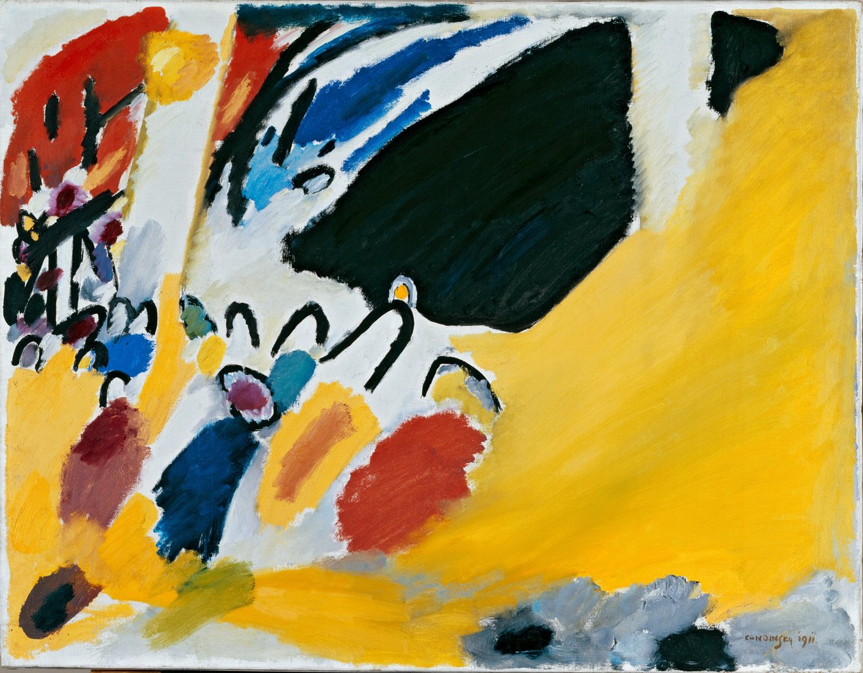 Benyomás sz. 3 (Koncert) 1911 (olaj, vászon) alkotó: Wassily Kandinsky