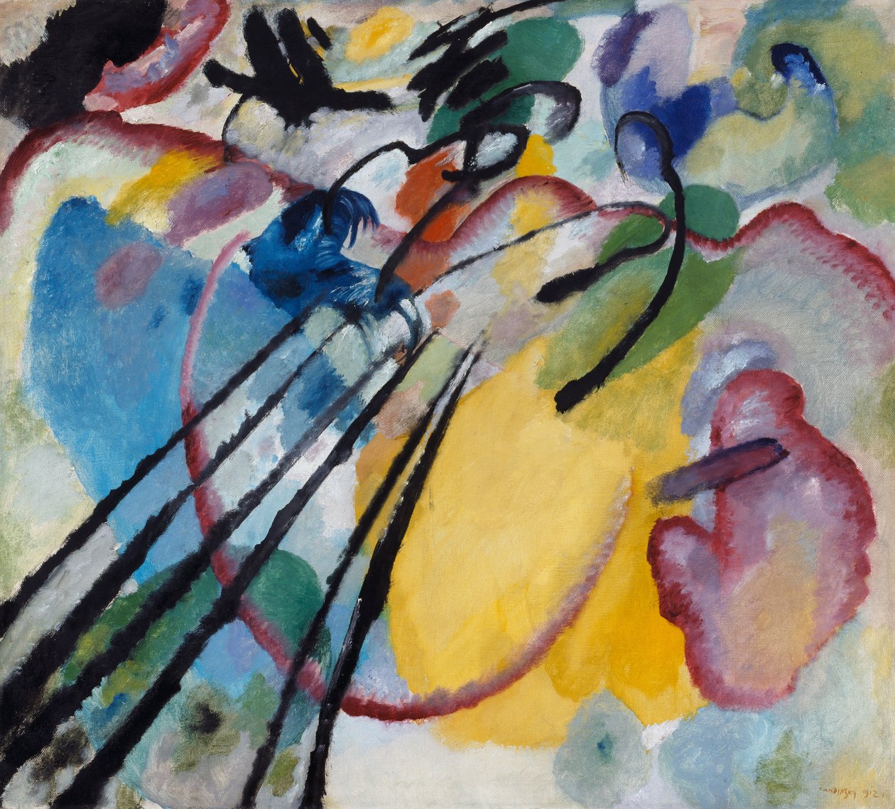Improvizáció 26 (evezés) alkotó: Wassily Kandinsky