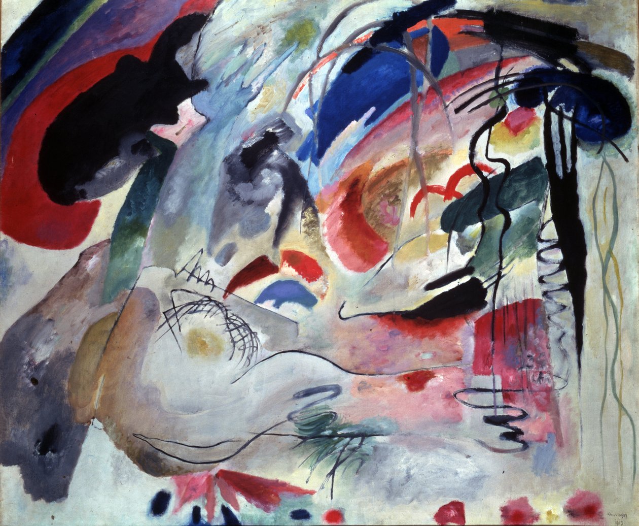 "" Improvizáció 34" - Painter Day Wassily Kandinsky (Au Wassily Kandinsky au Kandinskyz alkotó: Wassily Kandinsky