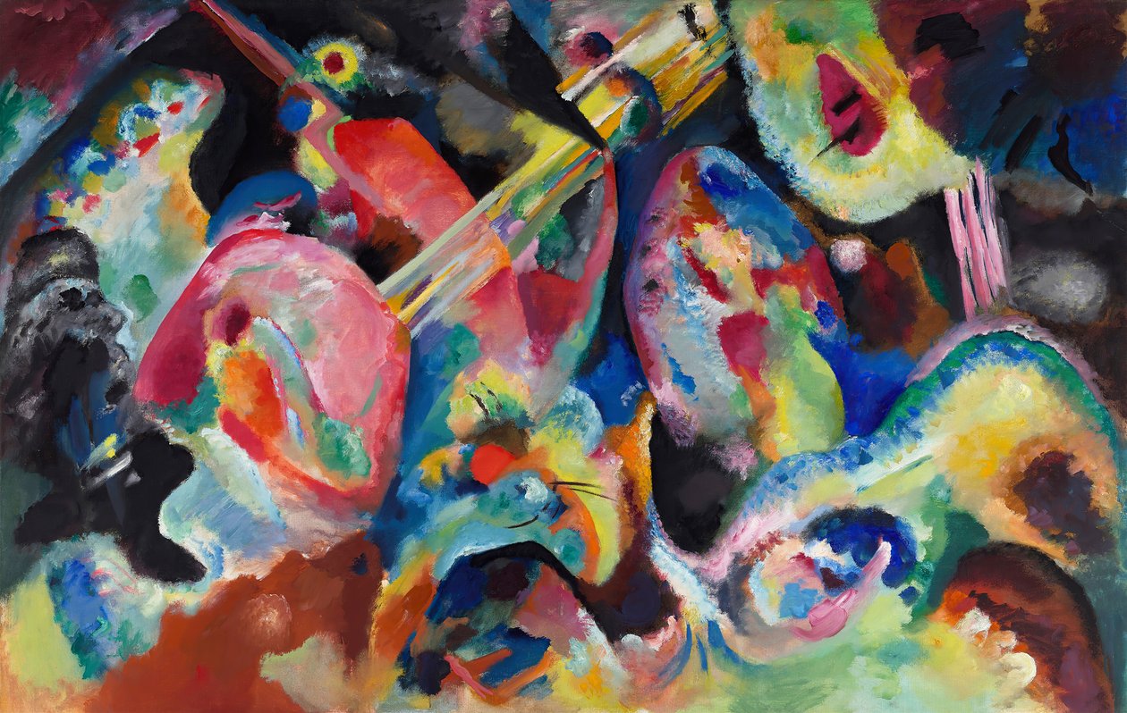 Improvizáció. Vízözön, 1913. alkotó: Wassily Kandinsky
