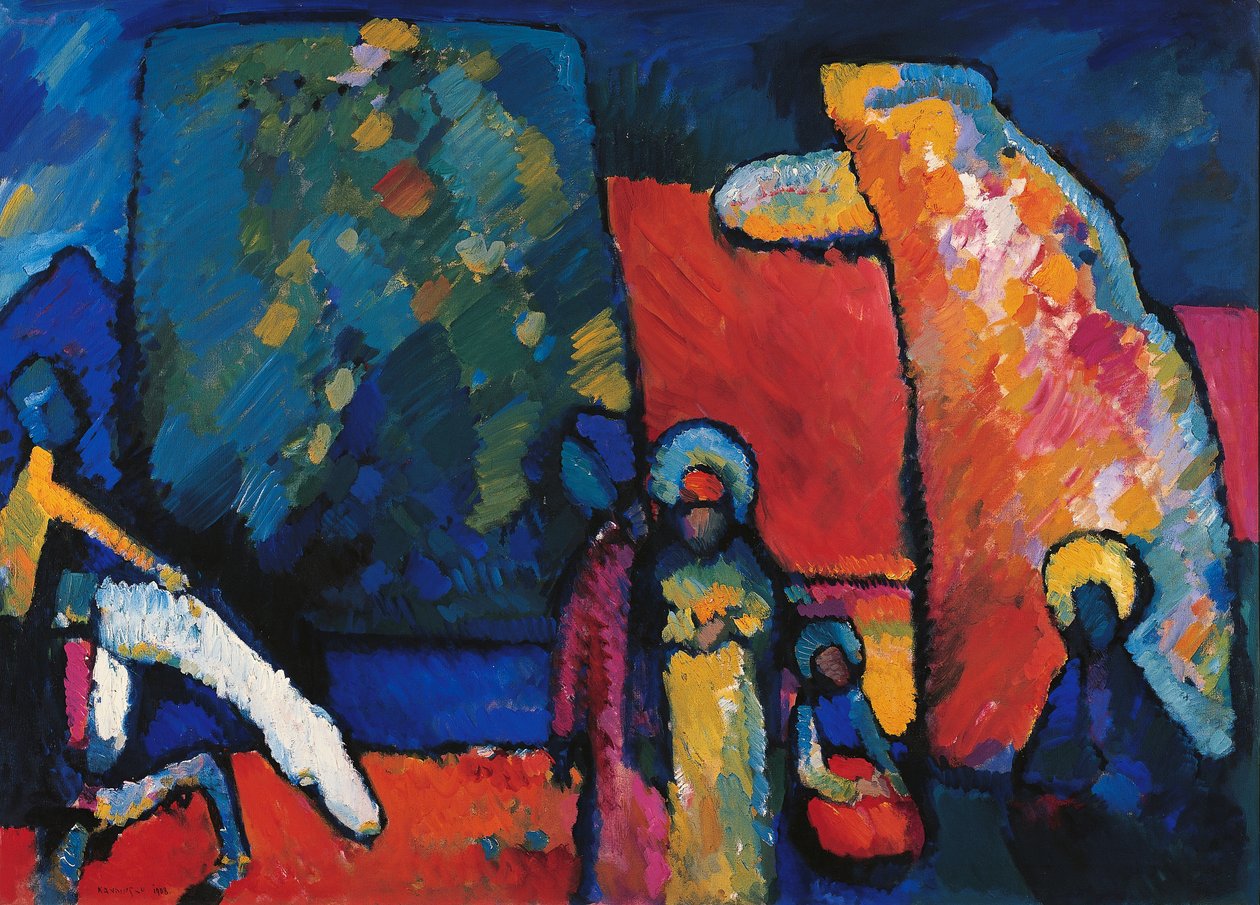 2. improvizáció (temetési március) alkotó: Wassily Kandinsky