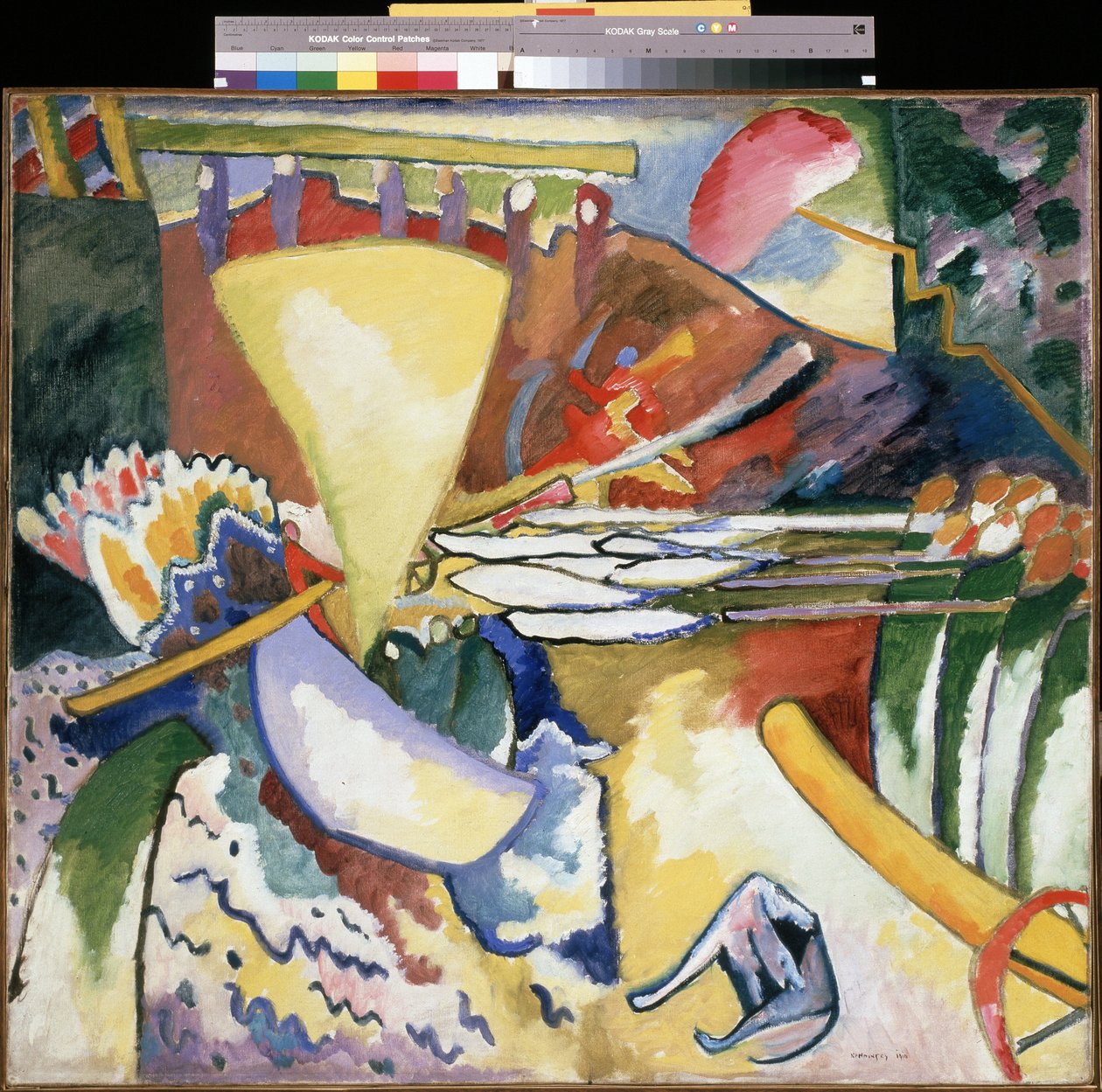 "" Improvizáció" - Painter Day Wassily Kandinsky (Au Wassily Kandinsky au Kandinsky alkotó: Wassily Kandinsky