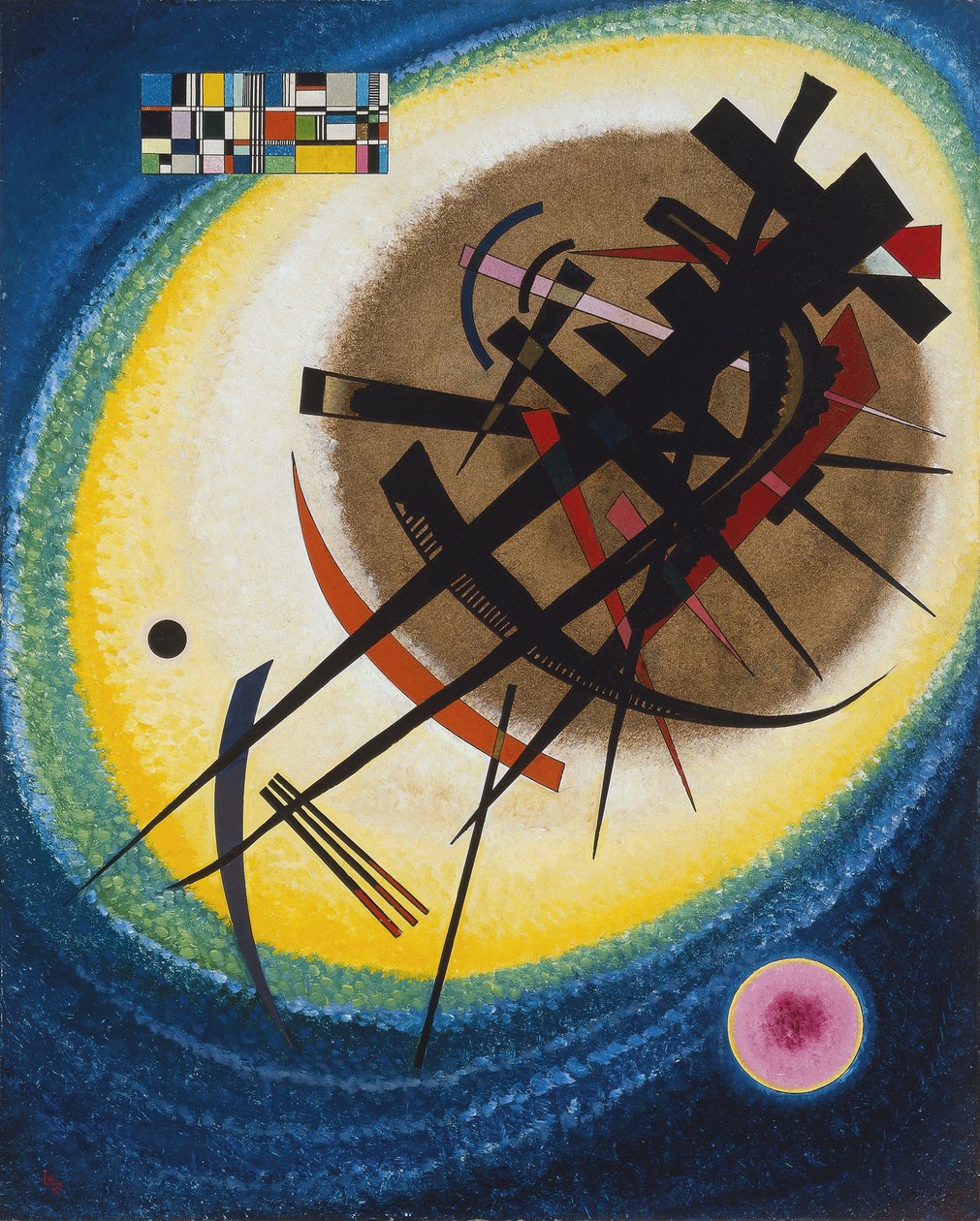 A fényes oválisban, 1925 alkotó: Wassily Kandinsky