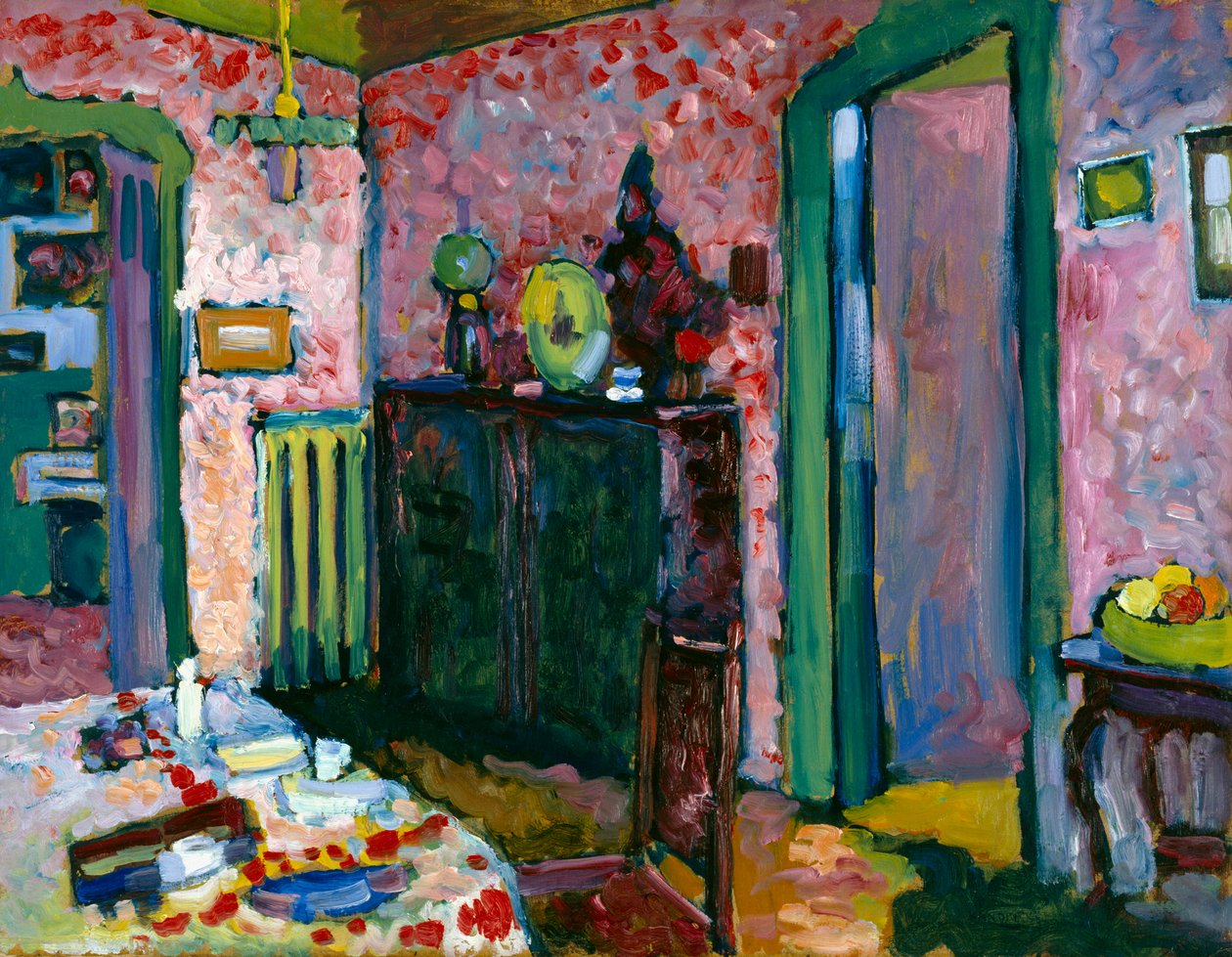 Enteriőr (Az étkezőm) alkotó: Wassily Kandinsky